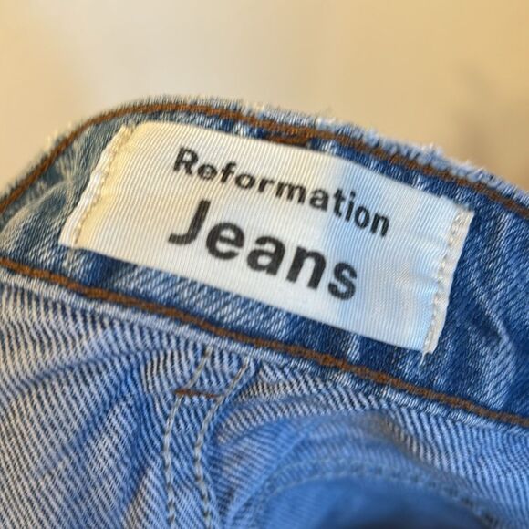 Reformation Jeans Midrise Button Fly Jeans 28 - Picture 2 of 6